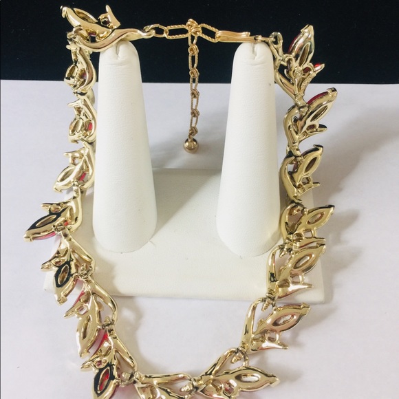 Vintage Kramer Signed Art Glass Necklace
